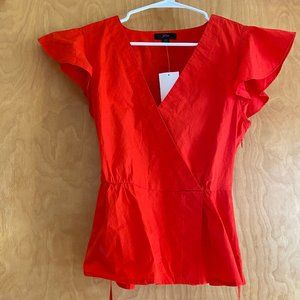 NWT J CREW PEPLUM WRAP BLOUSE